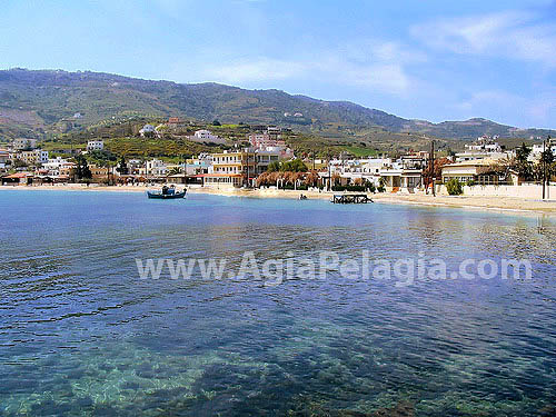 Fishing boats in Agia Pelagia beach