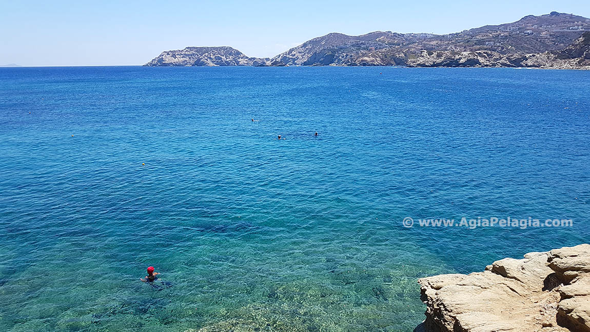 beach of Fylakes in Agia Pelagia island of Crete