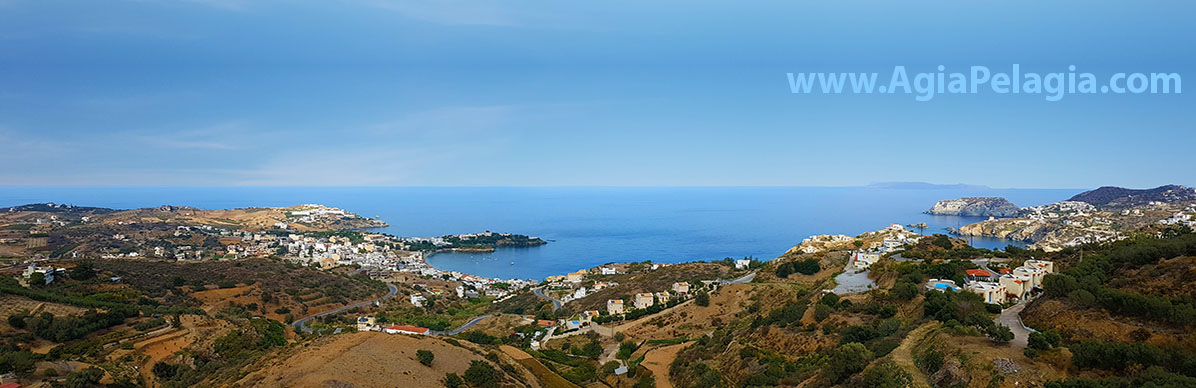 Agia Pelagia panoramic photo - aerial view