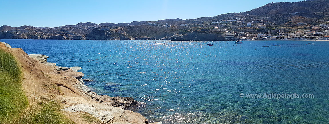 panoramic view - the beach of Agia Pelagia