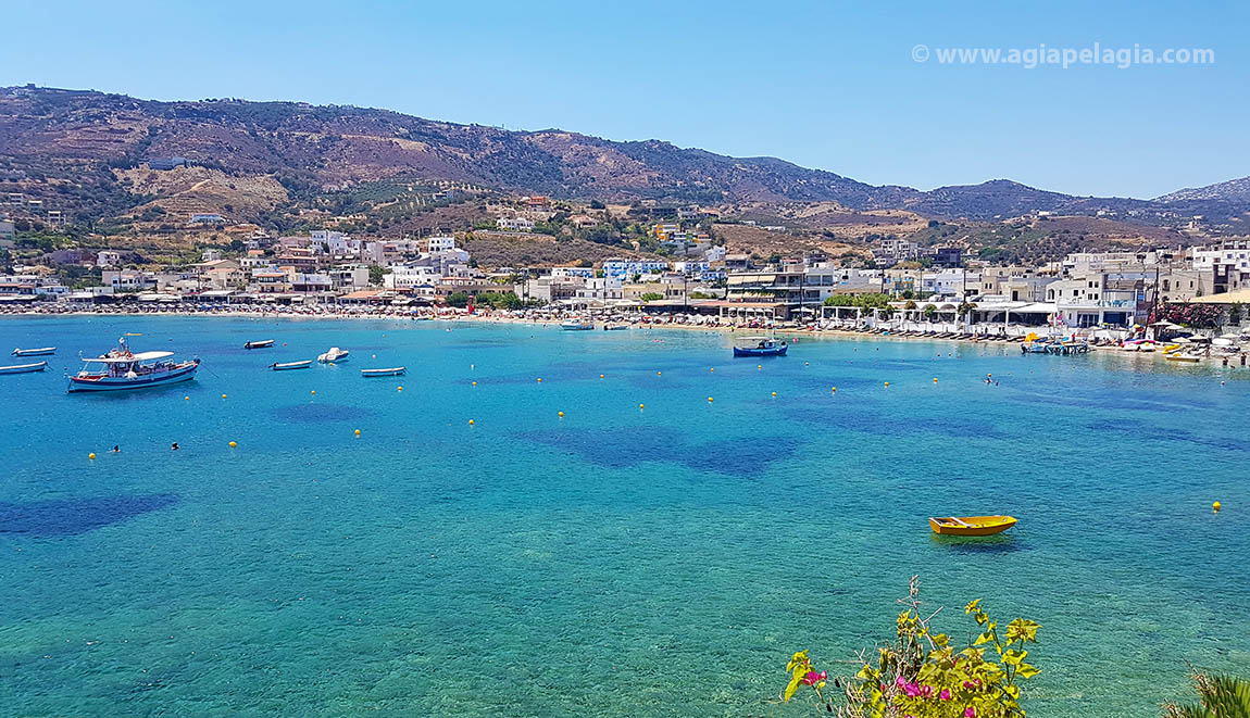 the beach of Agia Pelagia