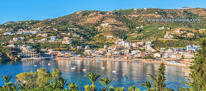 the beach of Agia Pelagia