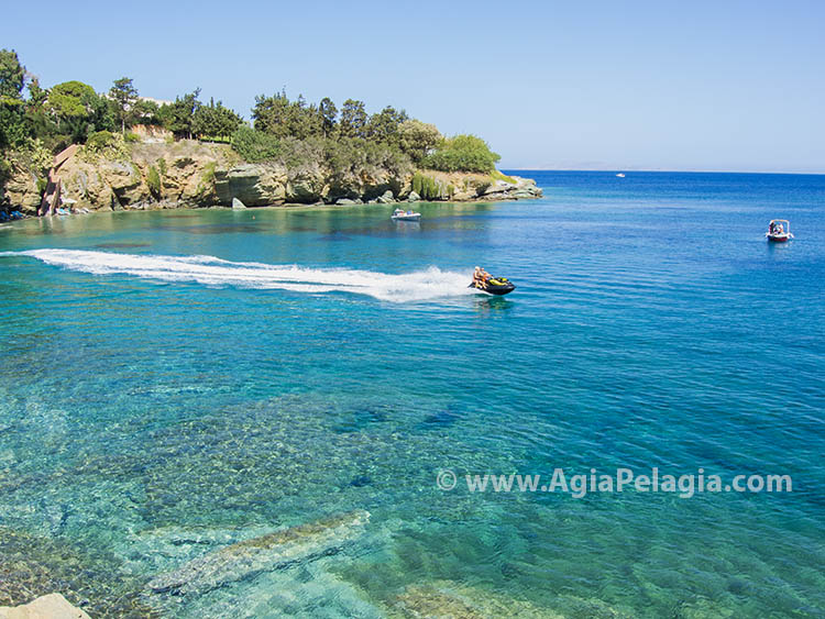 Filakes beach in Agia Pelagia Crete