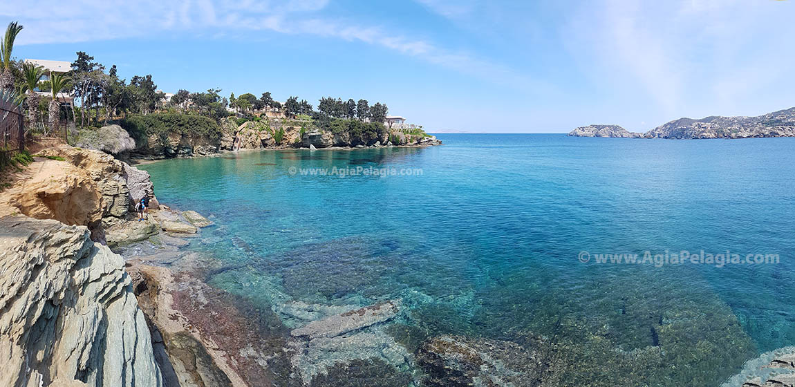 Fylakes beach in Agia Pelagia holiday resort