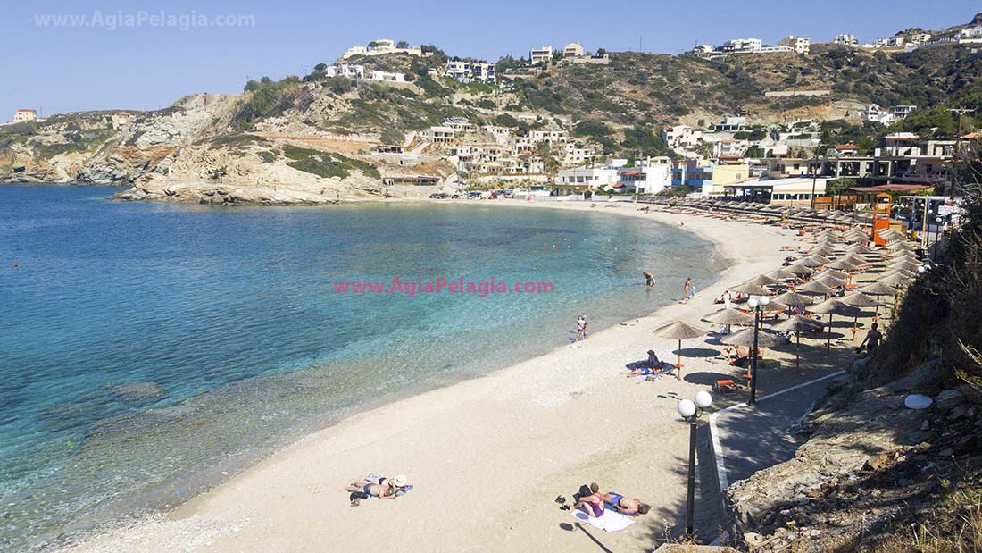 the beach of Lygaria (Ligaria), panoramic view of Lygaria