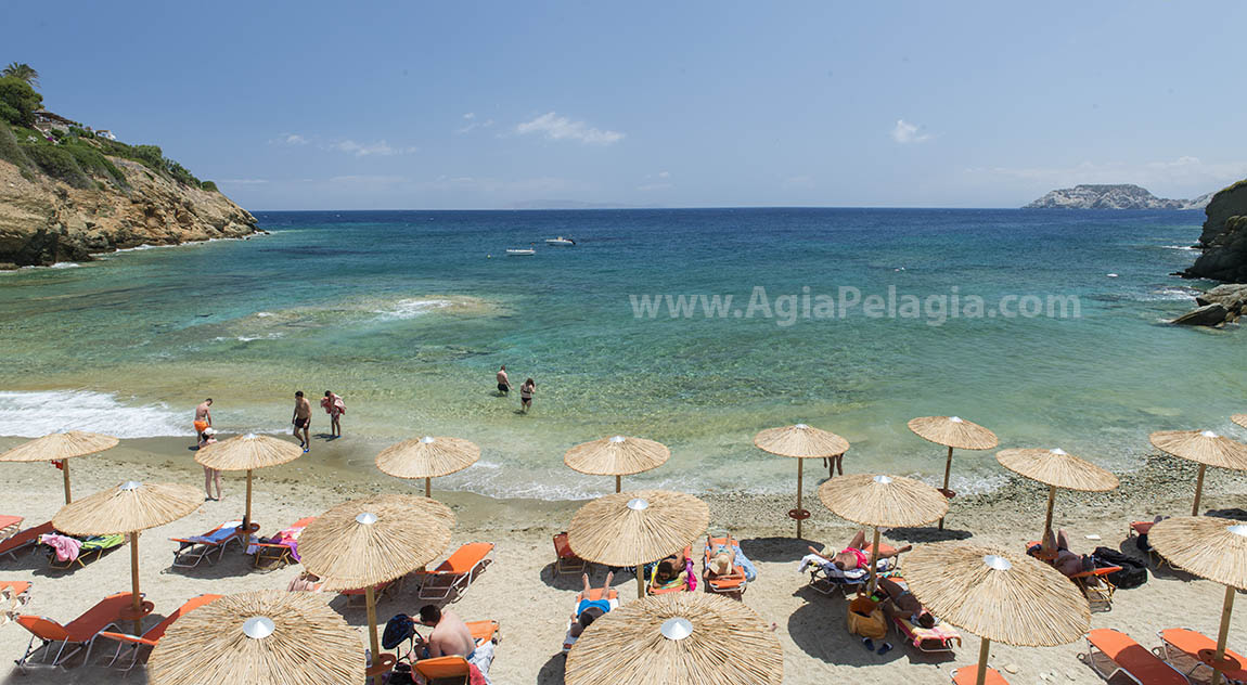 the beach of Mononaftis - Panoramic view