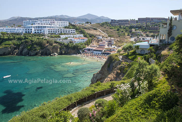 the beach of Mononaftis (Agia Pelagia)