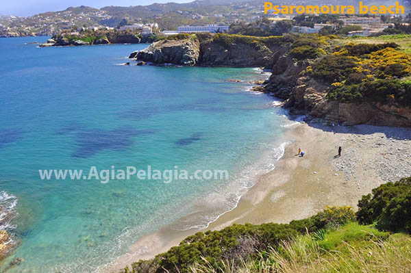 Psaromoura beach Agia Pelagia