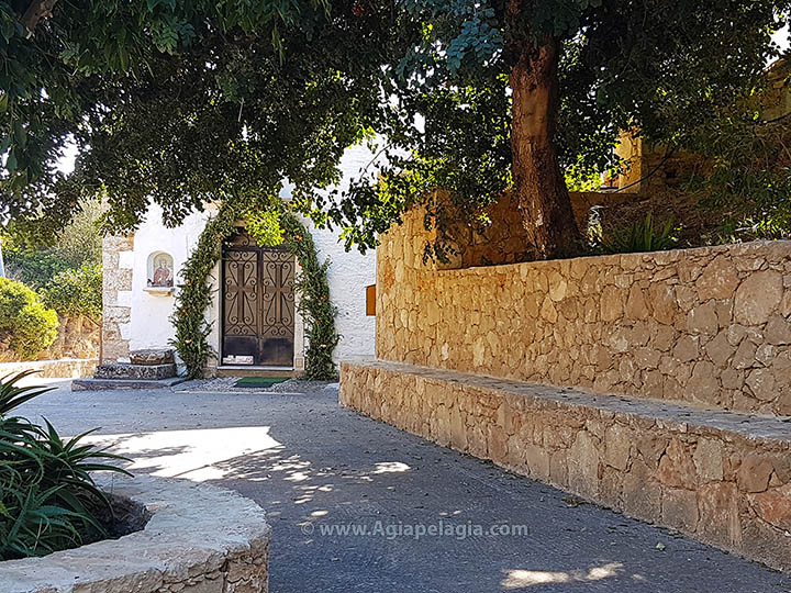 the yard of the church of Agia Pelagia
