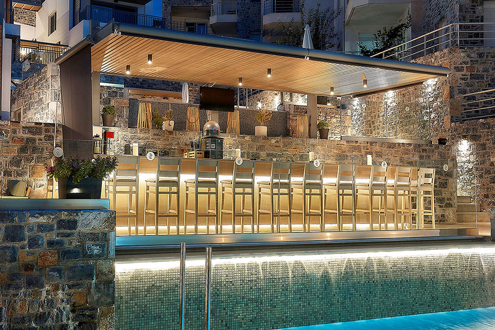 Pool Bar - Seascpae Luxourious Hotel in Agia Pelagia Crete