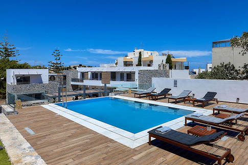 Seascape Luxury Hotel Rooms - beach of Agia Pelagia