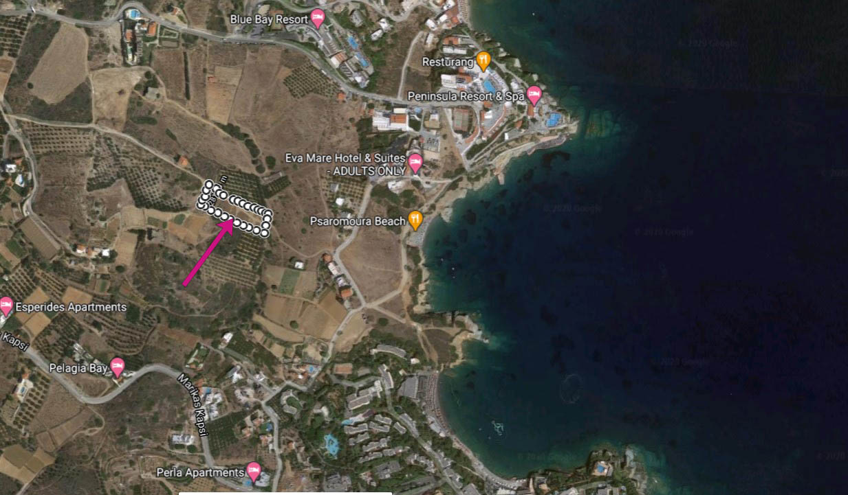 Psaromoura Beach - land plot for sale by owner