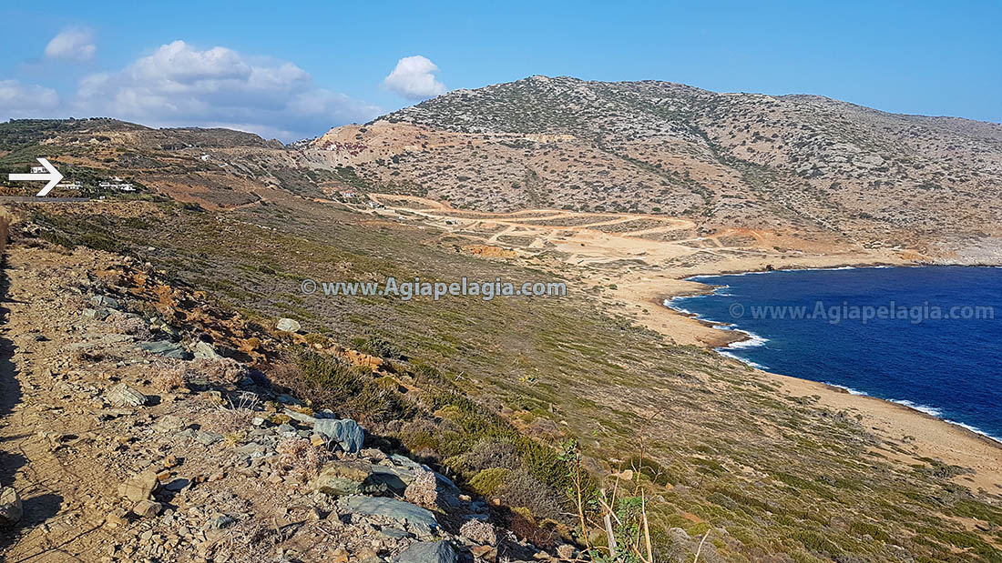 location of the real estate villa property - view to the sea