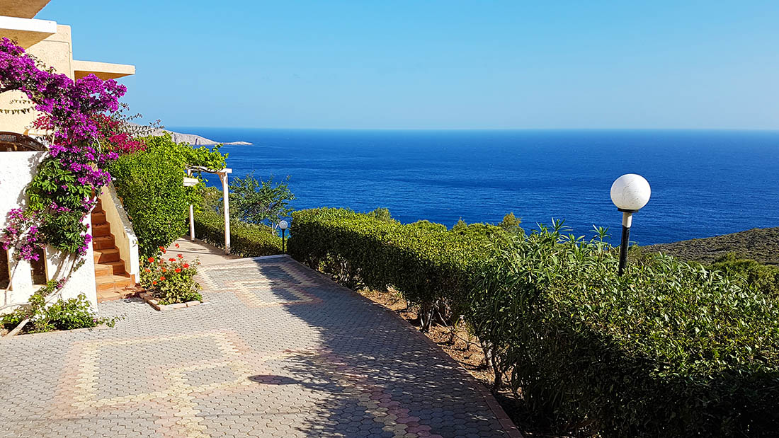 Villa property for sale by the owner in Agia Pelagia Crete - outside view of the property for sale