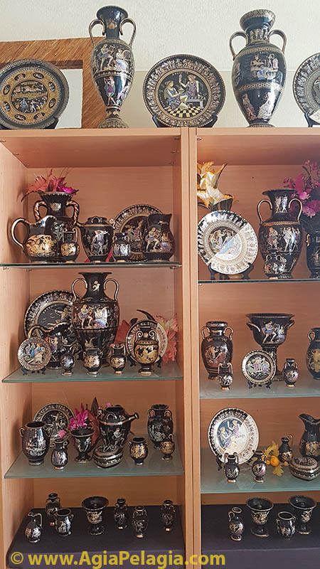 Classic Ancient Greek ceramic reproductions souvenirs